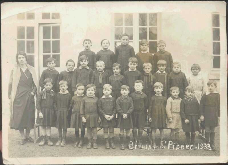 Bthisy St Pierre, photo de classe de garons 1933