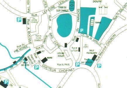 Plan du centre ville de Bthisy St Pierre