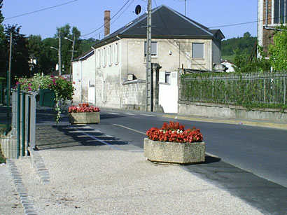 La passerelle piton amnage sur la rivire Automne  Bthisy St Pierre